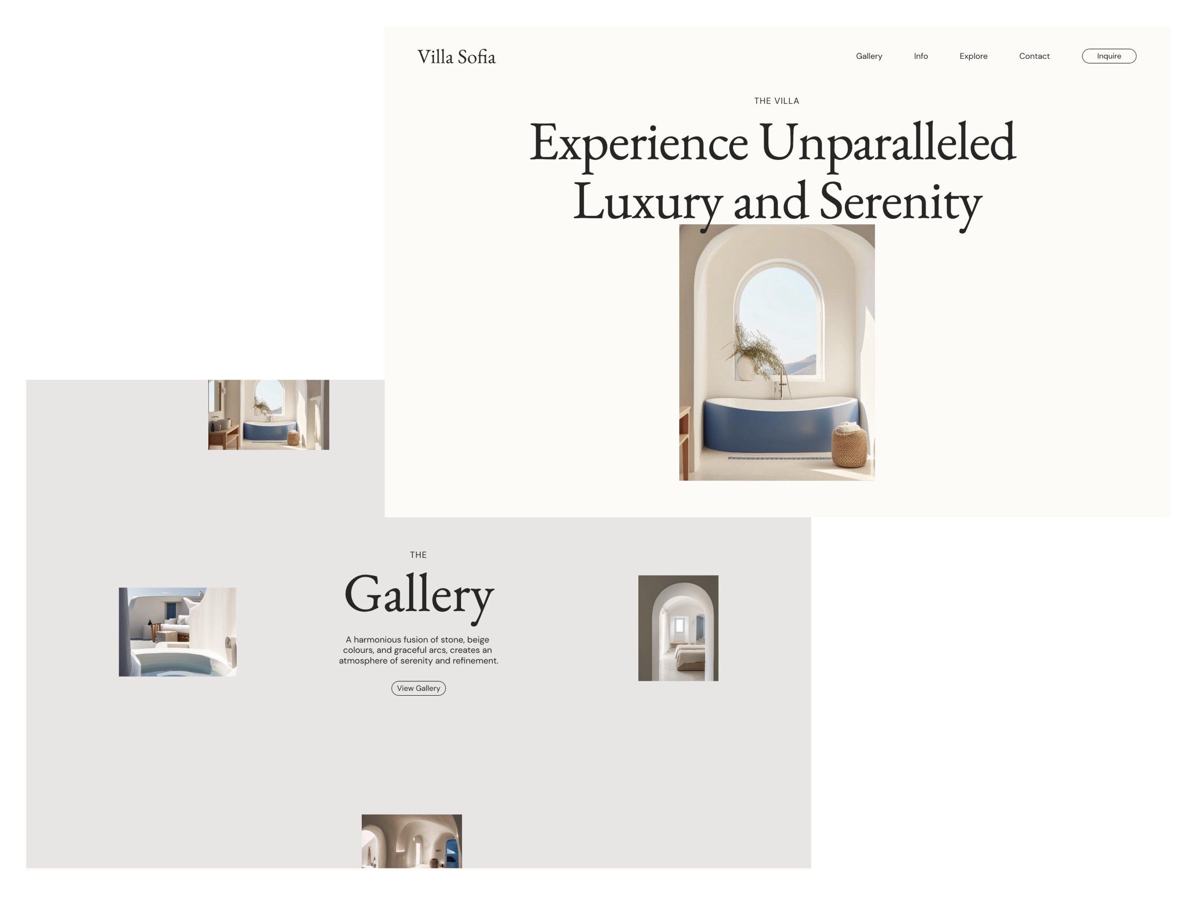 Villa Sofia Framer template preview 3