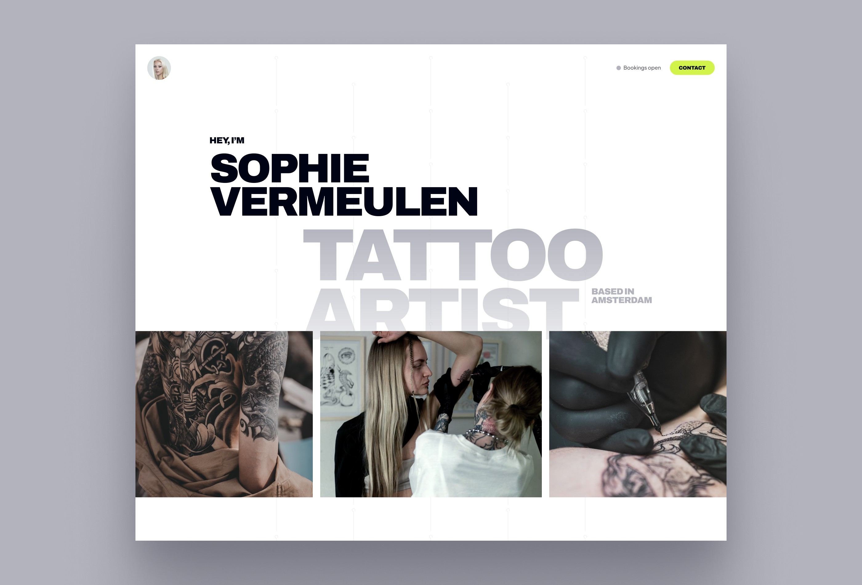 Sophie Framer template preview 2