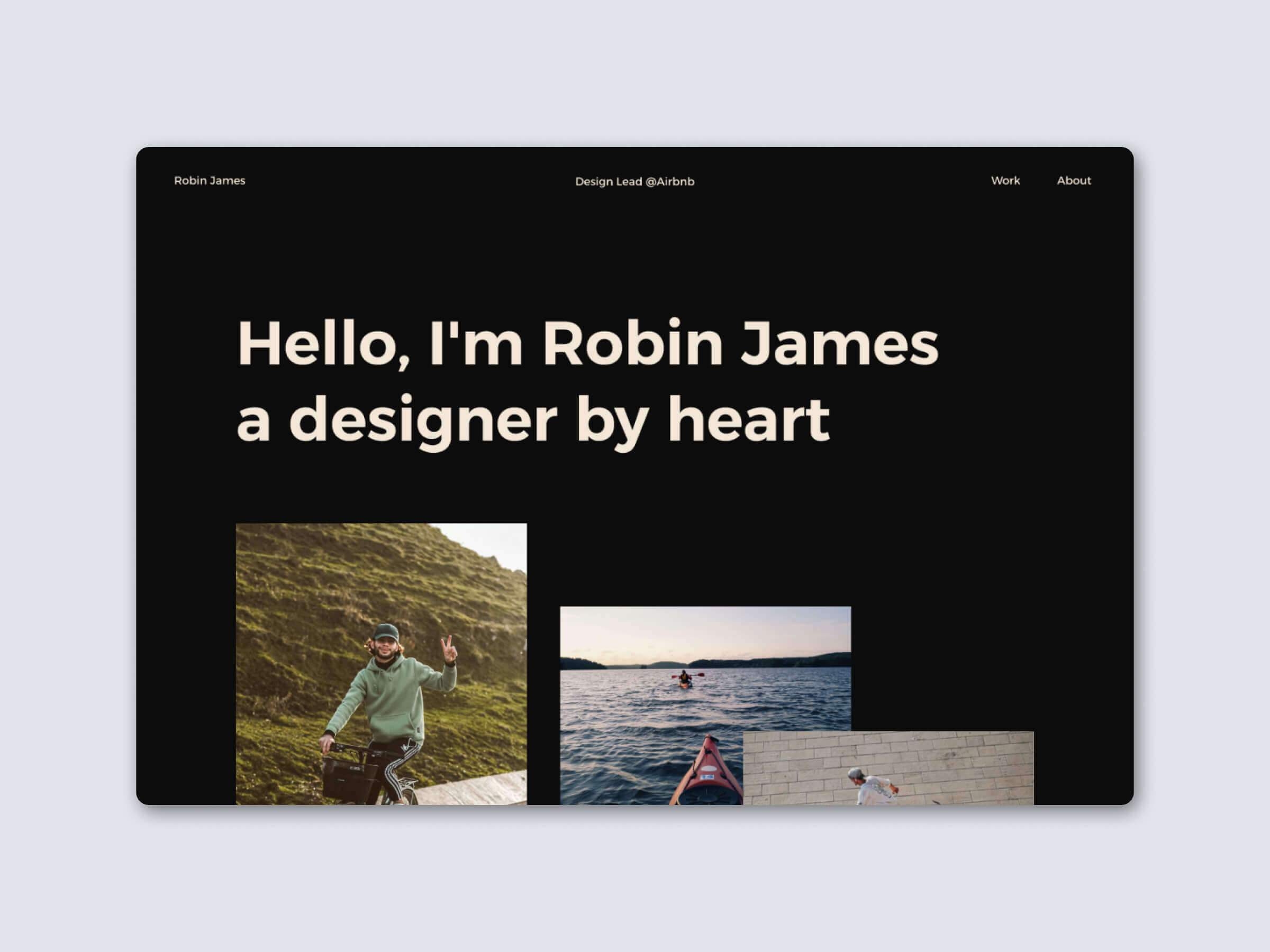 Bolder Framer template preview 3