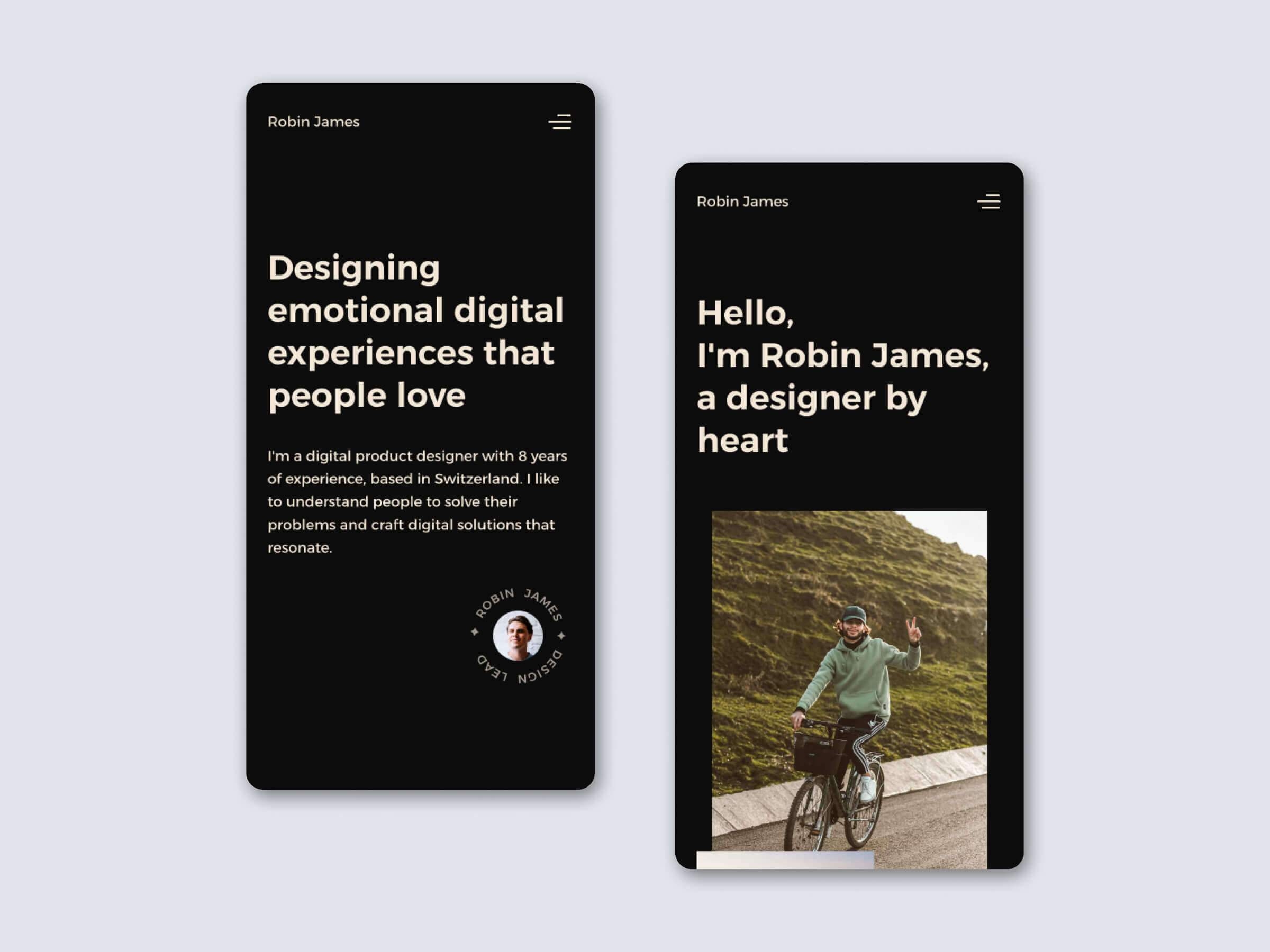 Bolder Framer template preview 4