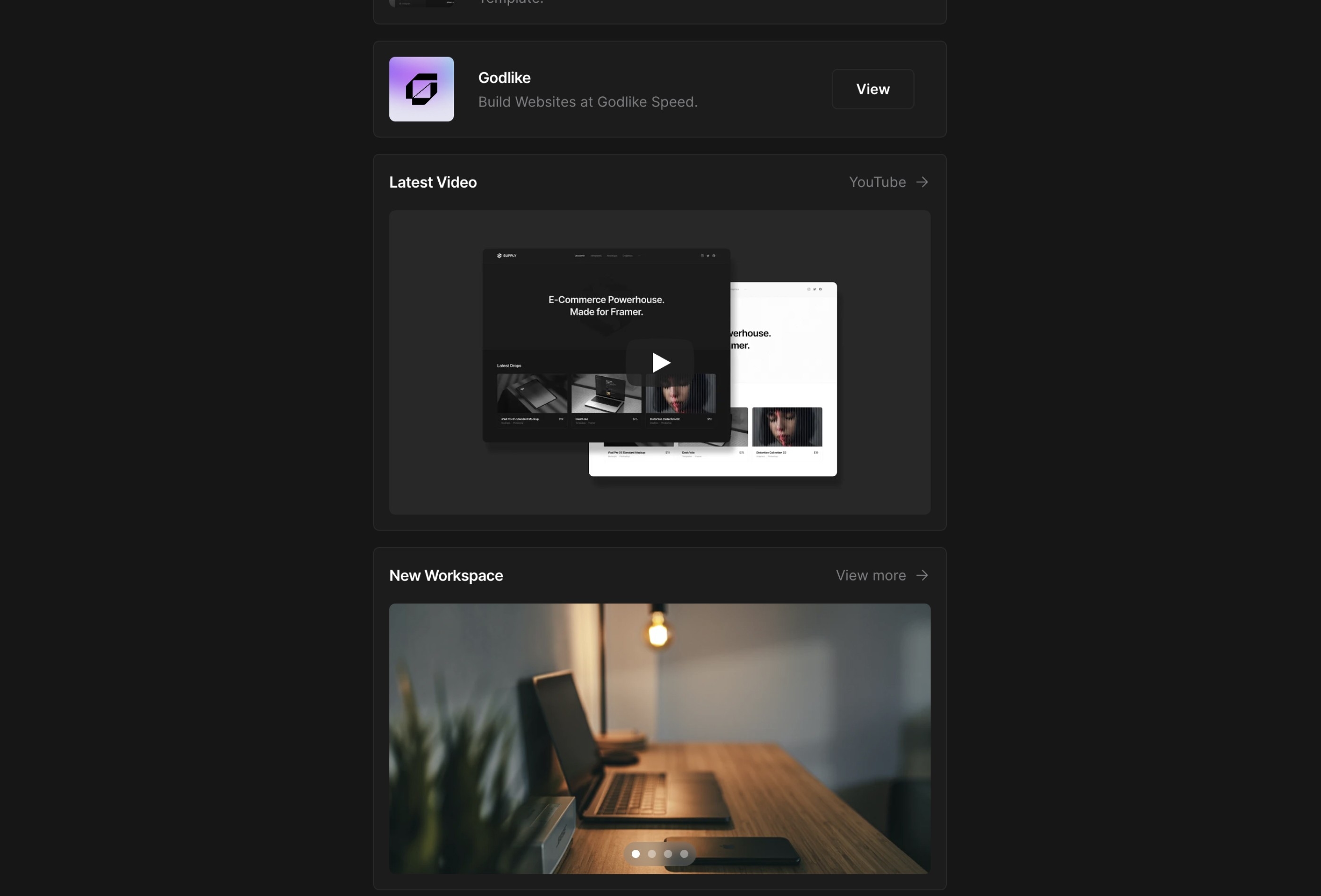 Linx Framer template preview 3