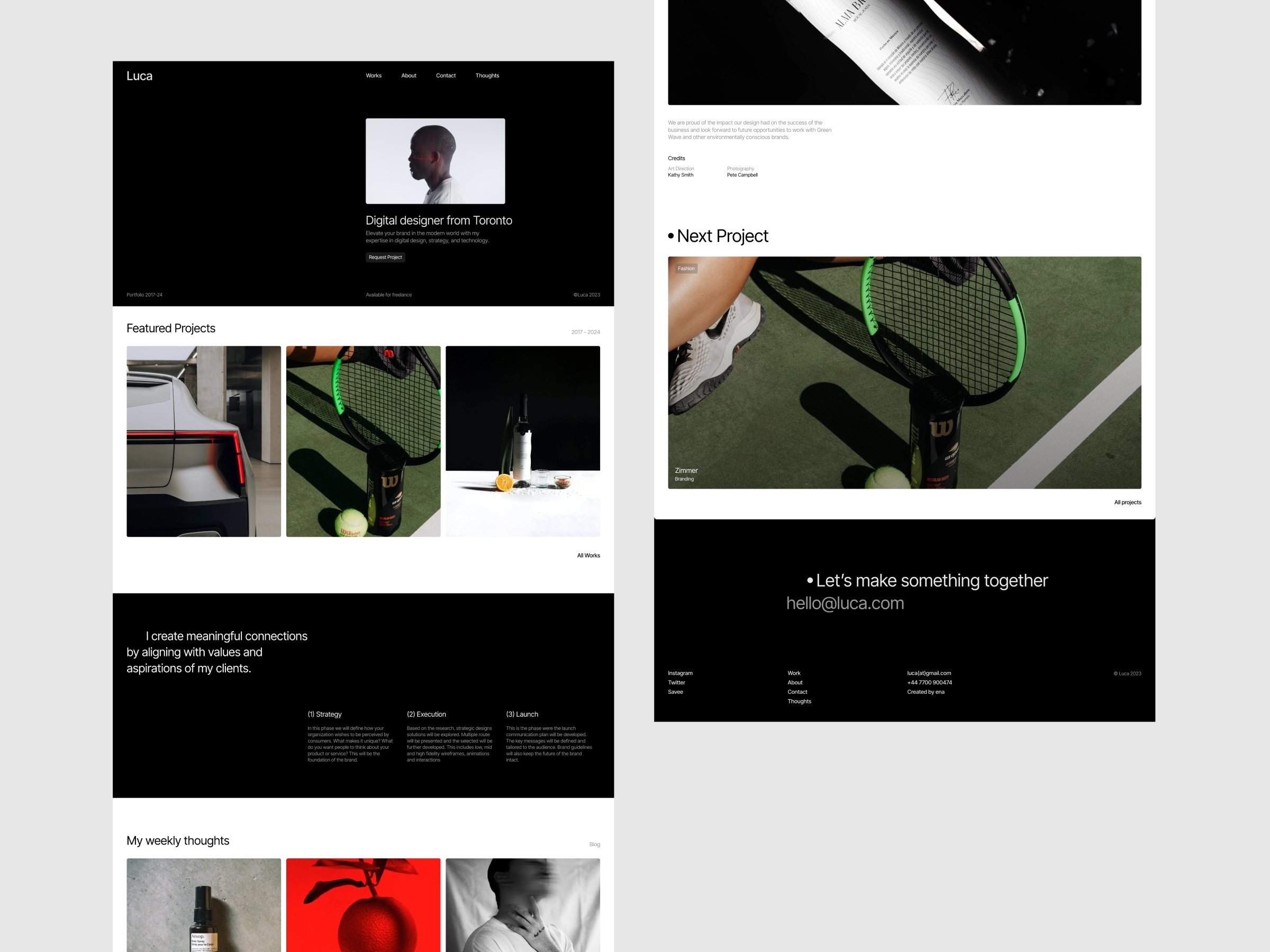 Luca Framer template preview 3