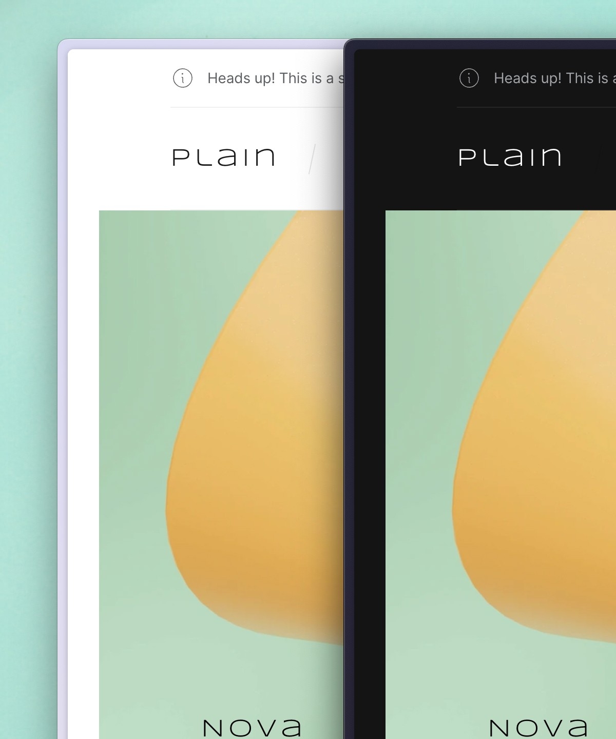 Plain Framer template preview 1