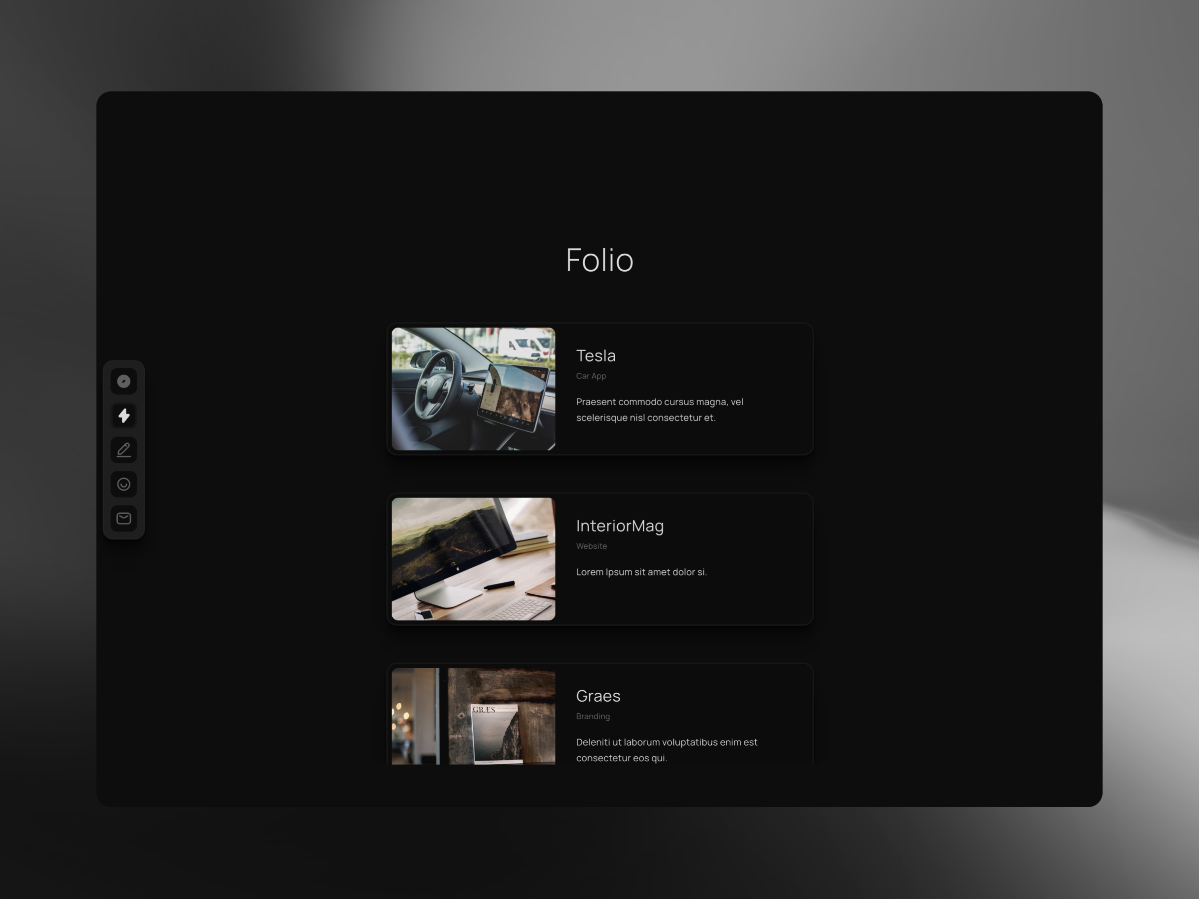 Cyberfolio Framer template preview 2