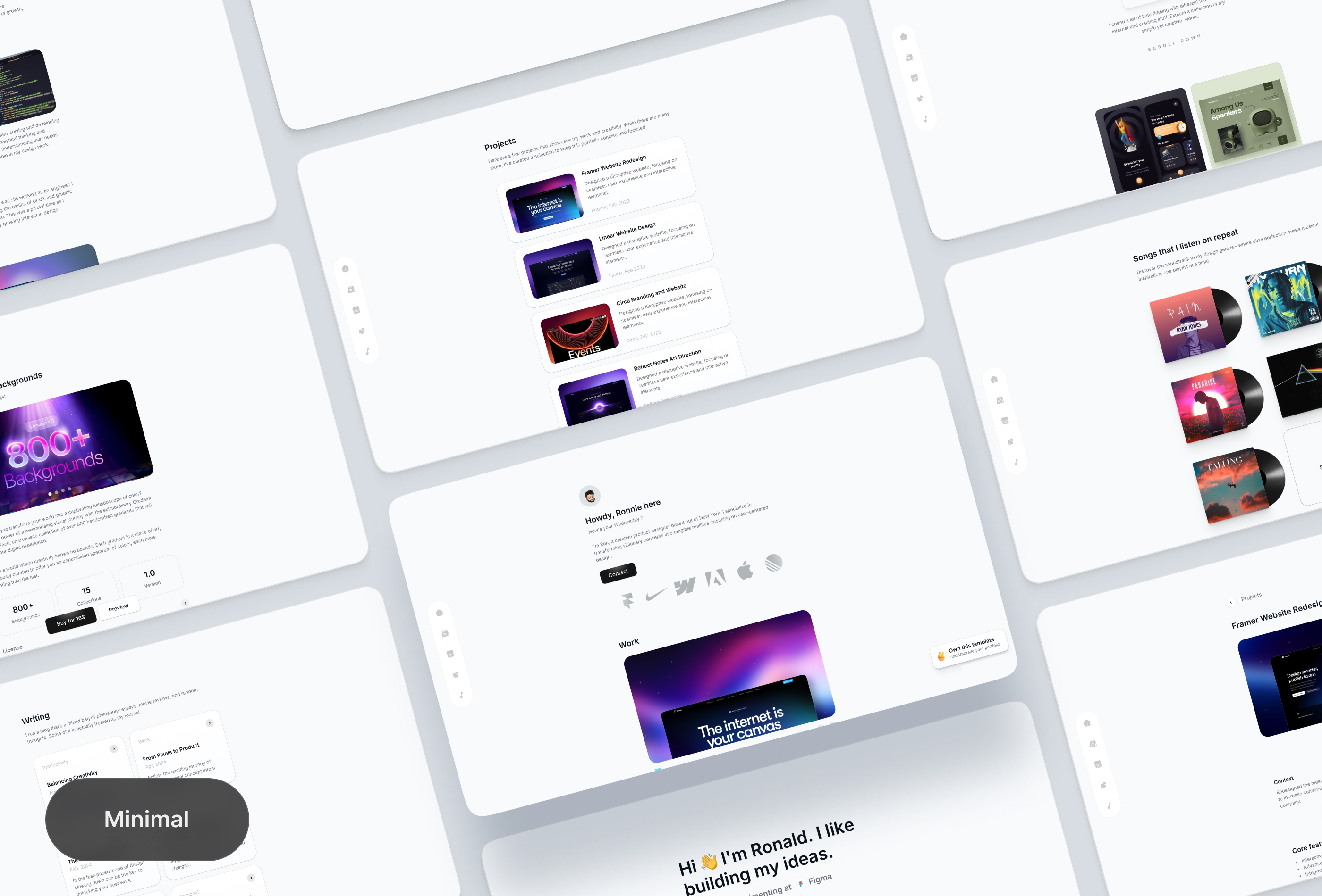 Glide Framer template preview 4