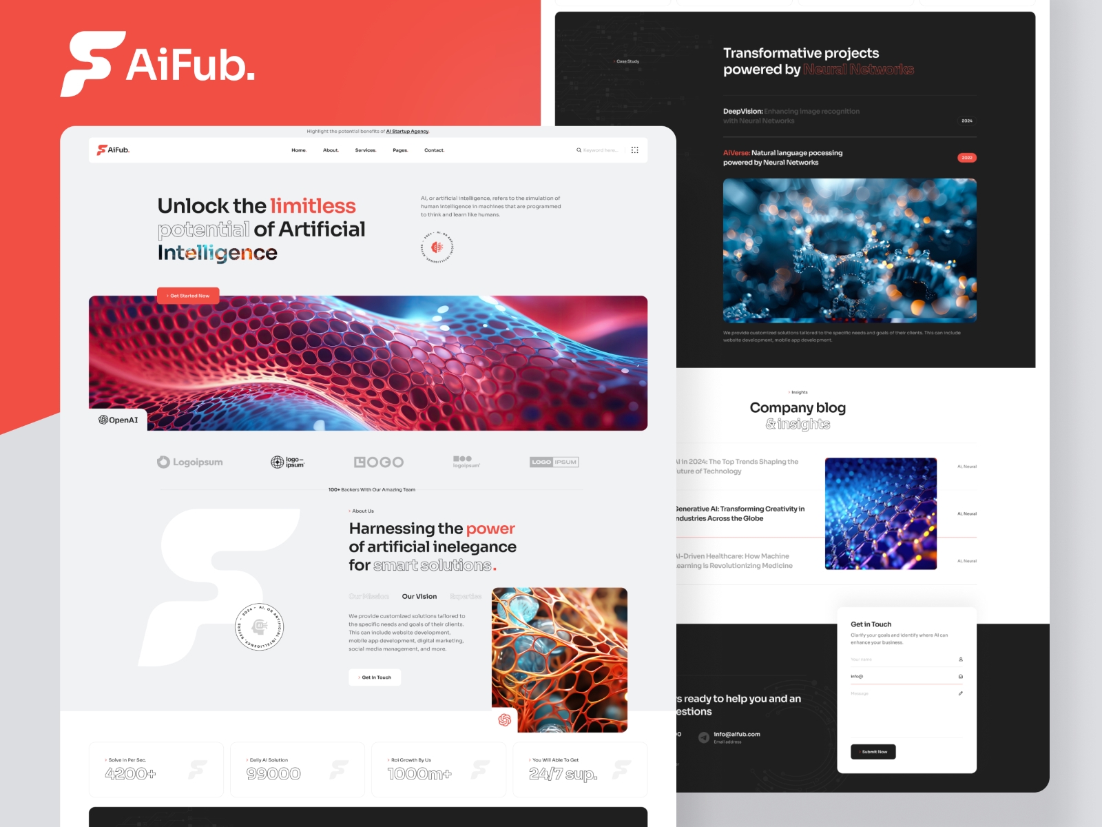 AiFub Framer template preview 1