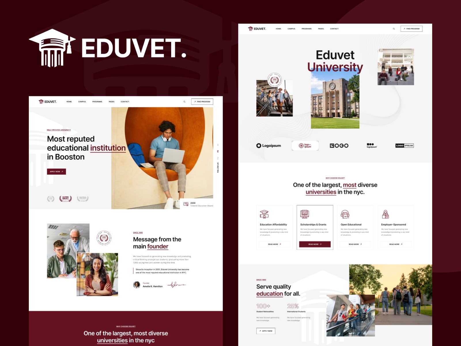 Eduvet Framer template preview 1