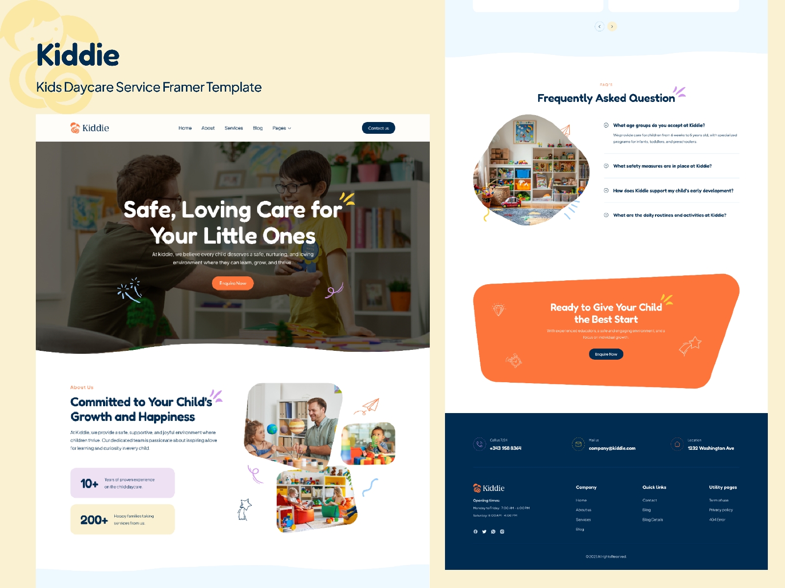 Kiddie Framer template preview 1