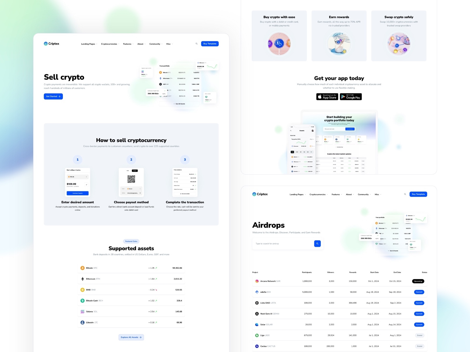 Criptex Framer template preview 3