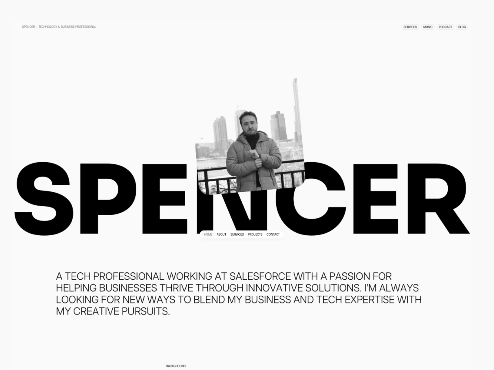 SPENCER G Framer template preview 1