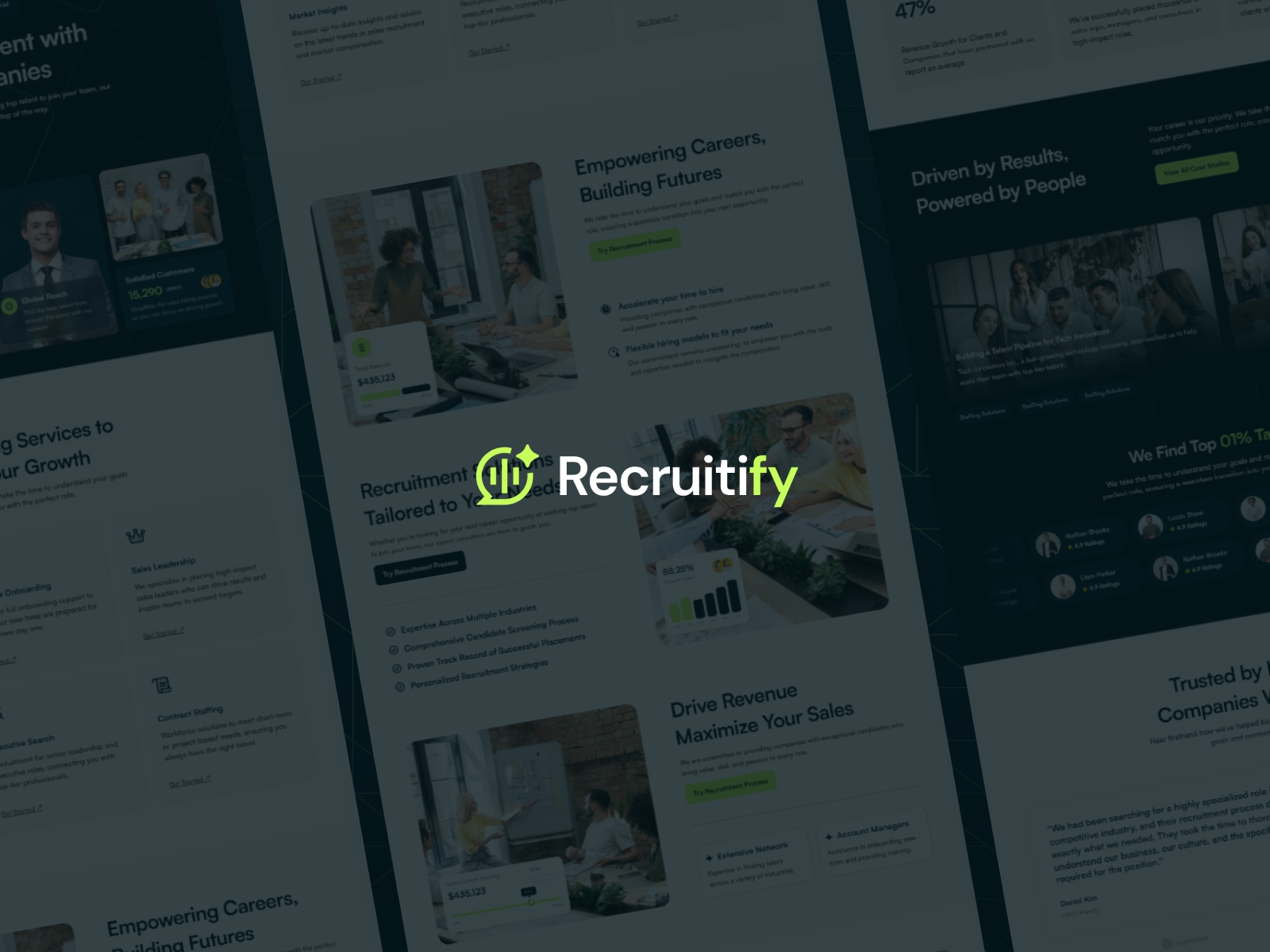 Recruitify Framer template preview 4