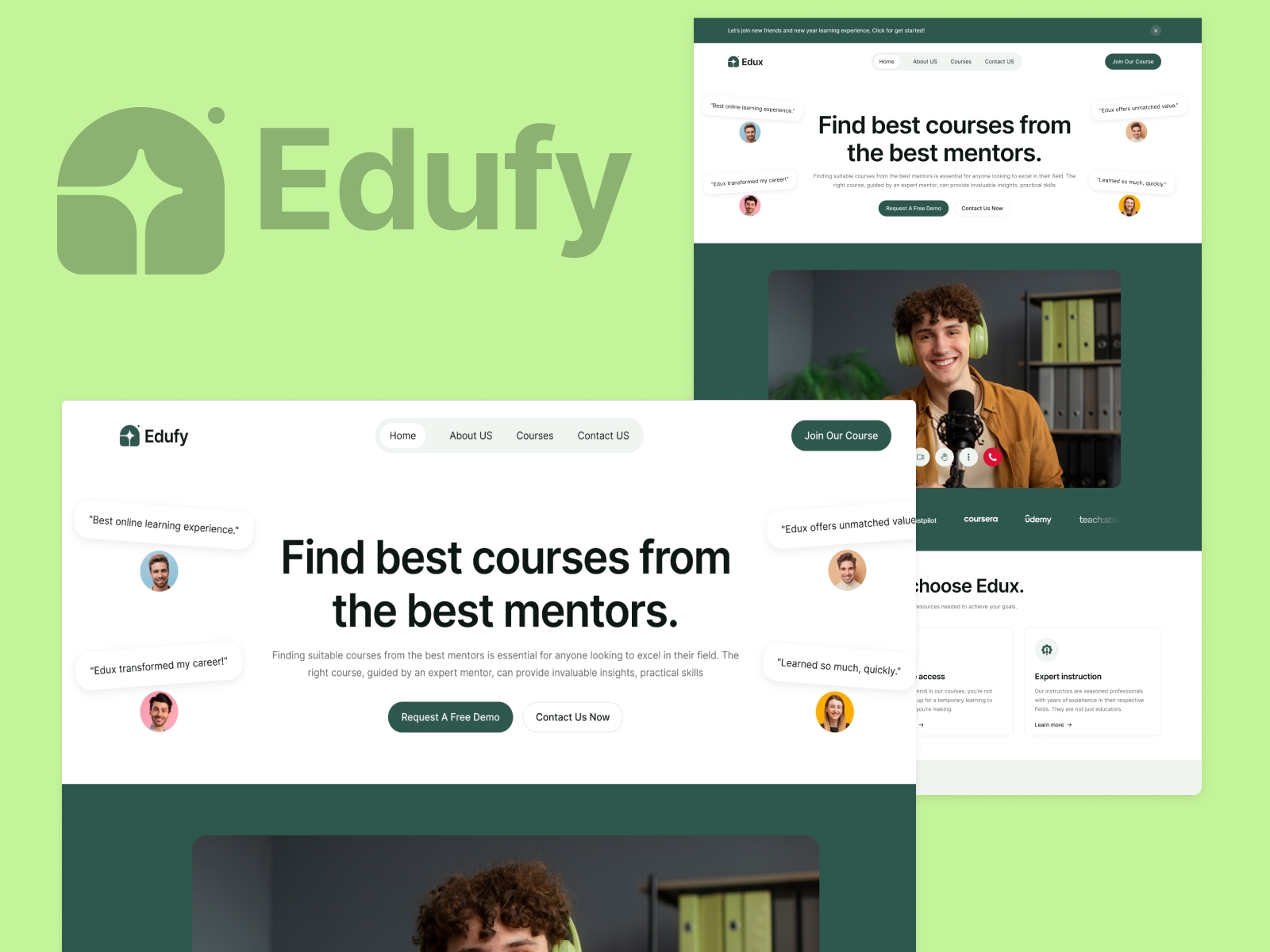 Edufy Framer template preview 3