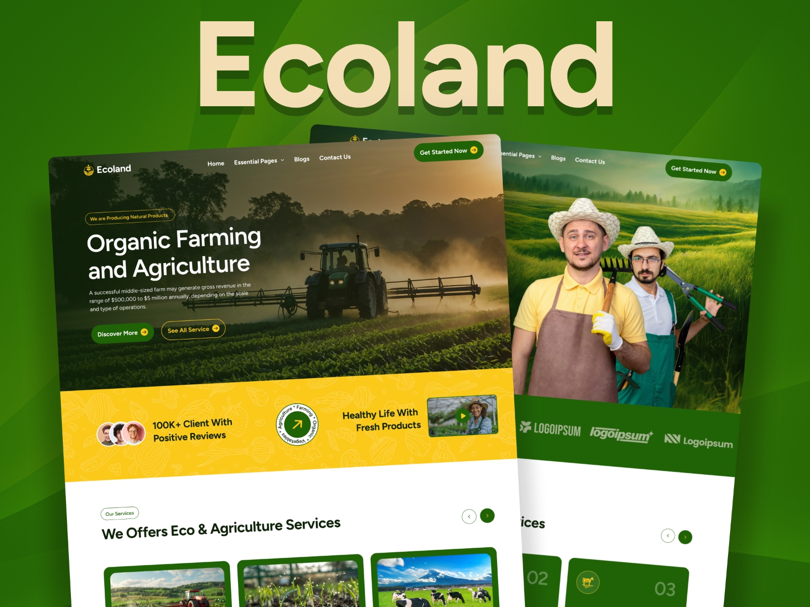 Ecoland Framer template preview 1